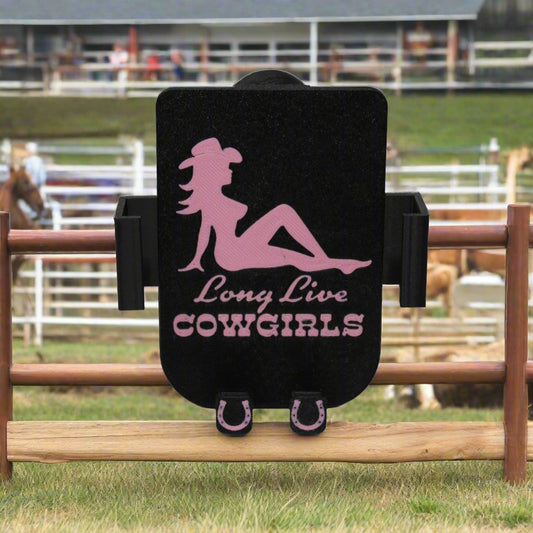Long Live Cowgirl car cell holder