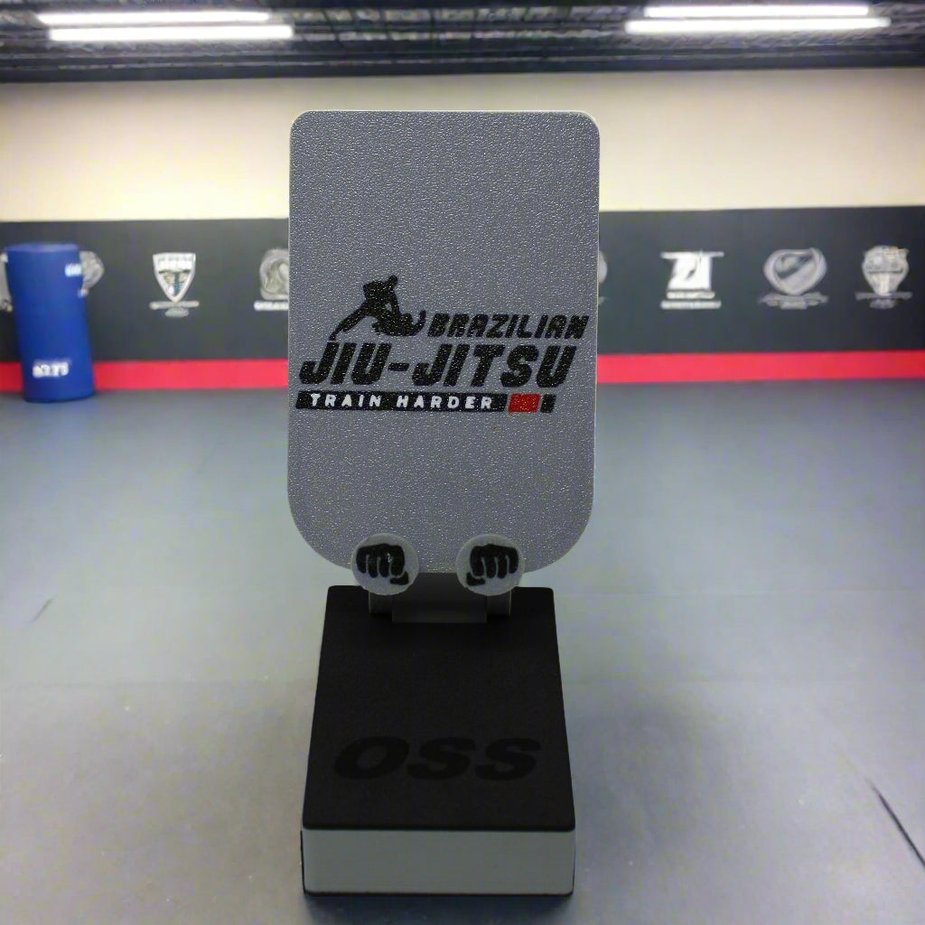 BJJ train harder cell stand